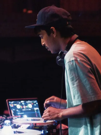 A shot of me at the decks during a BLR Bounce event.