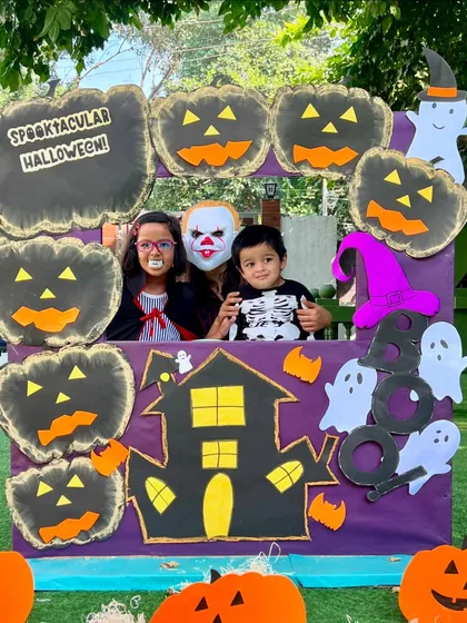 A spooktacular family moment at our Halloween Workshop. We love it when parents join in the fun, creating lasting memories with their little ones.