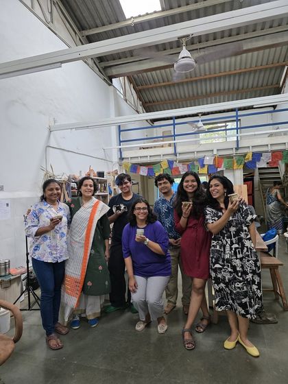 A group photo from our student artwork review and display. With each sharing, our perception of creating and learning is renewed. Thank you for trusting us with your journey.