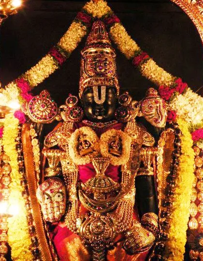 Venkateswara Swamy is venerated for his benevolence, compassion, and boundless grace. He is the presiding deity of the famous Tirupati temple.