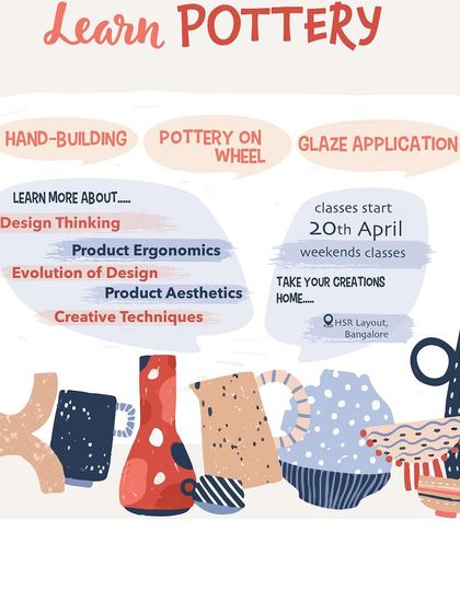 Join our comprehensive pottery course to learn about product ergonomics, design evolution, and creative techniques.
