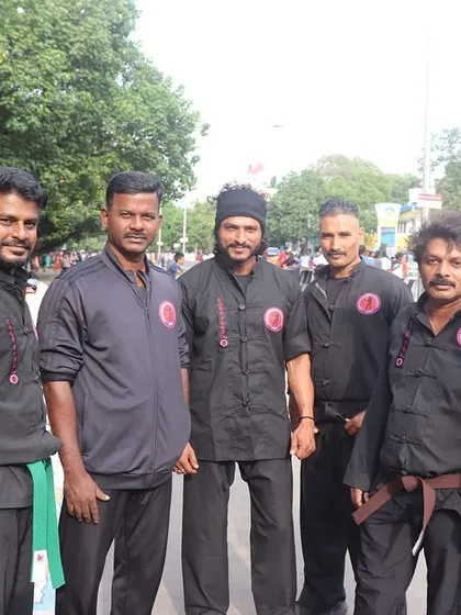 A group of our senior instructors and black belts at the "Happy Streets" community event in Chennai.