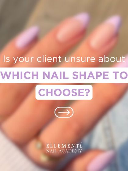 Is your client unsure about which nail shape to choose? As professionals, we need to guide them.