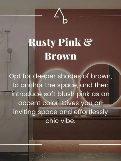 From my color combinations series, this post explores the chic vibe of rusty pink and brown for an inviting and warm space.