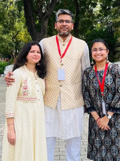 With Saurabh and our lovely student host from TEDx SVC. The enthusiasm and hard work of the student organizers always make these events special.