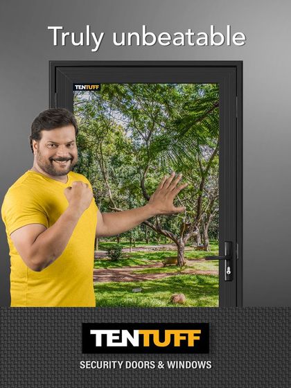 Truly unbeatable. Daya's expression says it all. Our doors, built with Australian technology and ultra-strong Polytensile® mesh, offer a level of security that provides complete peace of mind against intruders.