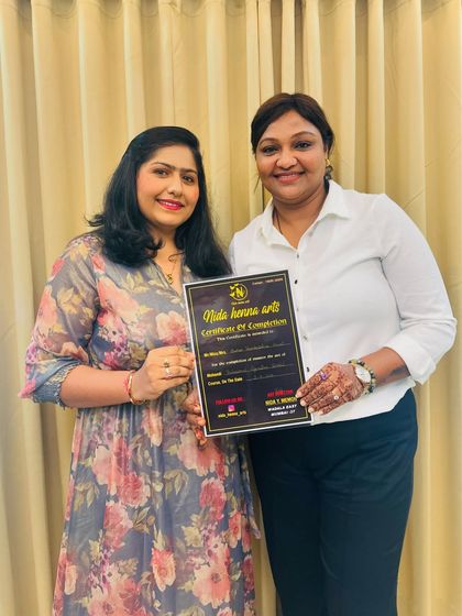 Another certified artist from my class. Her passion for mehandi and her hard work are truly commendable.