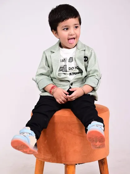 Personality is key. This photo captures the fun side of one of our young contestants.