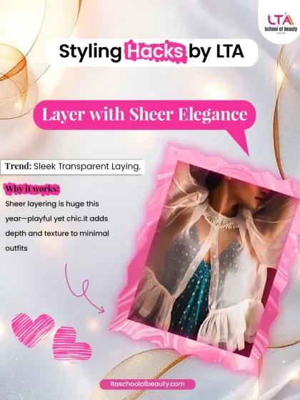 Sheer layering is a key trend for adding playful elegance to any outfit. We teach you how to use transparent fabrics to add depth and texture to minimal looks, keeping your styling skills current and sophisticated.