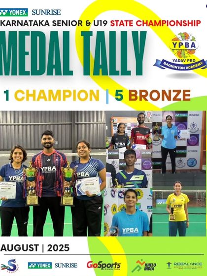 Yadav Pro Badminton Academy - Professional Badminton Coaching Programs State & Zonal Tournament Winners photo 13