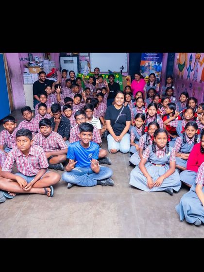 Celebrating Friendship Day at a school with an interactive puppet show. It was a memorable time with the kids, thanks to our corporate partnership.