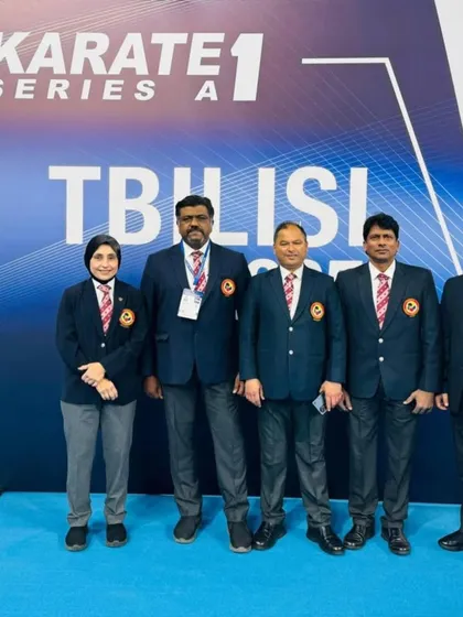Our team of WKF qualified referees from Karate India Organisation. We are not just producing champion players, but also world-class officials who represent India with distinction.