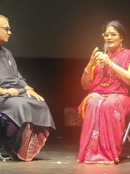 In conversation with Guru Ratikant Mohapatra for the 'Legacy and Continuum' session, focusing on the work of his father, the legendary Guru Kelucharan Mahapatra.