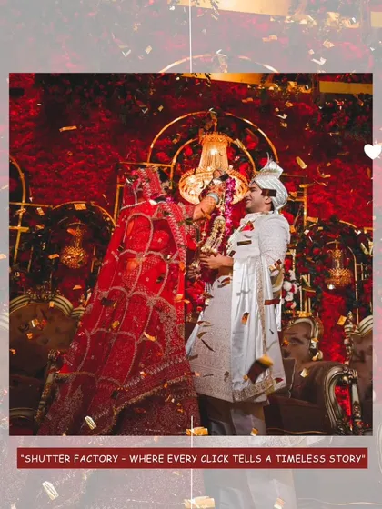 This is the pinnacle of the celebration. As the couple exchanges garlands during the Varmala ceremony, a shower of confetti creates a moment of pure cinematic bliss. We position ourselves to capture the energy and emotion of these key wedding highlights.