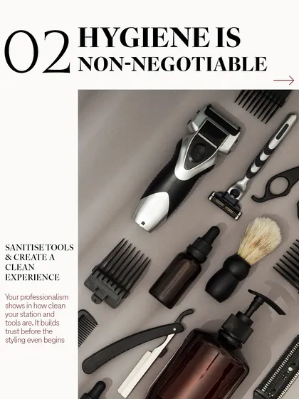 Hygiene is non-negotiable. We teach our students that professionalism starts with a clean station and sanitized tools, which builds client trust before the service even begins.