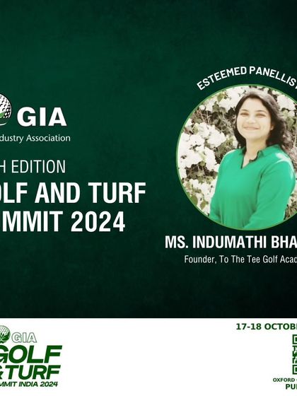 Our founder, Ms. Indumathi Bhaskar, was an esteemed panellist at the GIA Golf and Turf Summit 2024, representing our academy's leadership in the industry.