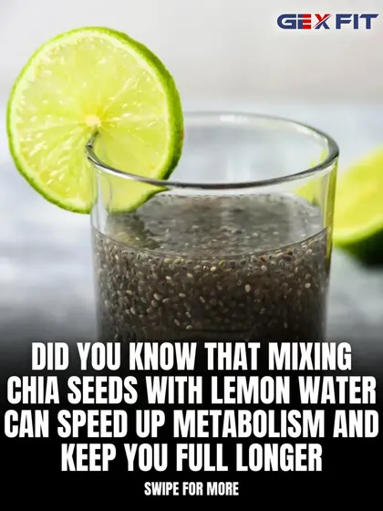 Lemon water with chia seeds is a great way to manage appetite and boost metabolism. The chia seeds expand to promote fullness, while vitamin C in lemon supports metabolic processes.