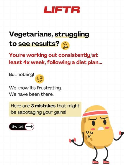 Working out but not seeing results as a vegetarian? You might be making these 3 mistakes. Let's look at what could be sabotaging your gains.