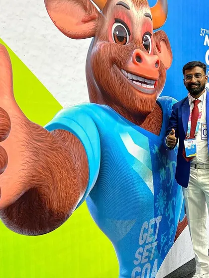 Another picture from the National Games venue in Goa.
