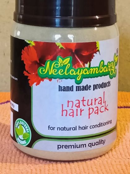 My handmade Natural Hair Pack is a premium quality product for natural hair conditioning. It's a weekly treatment to keep your hair healthy and strong.