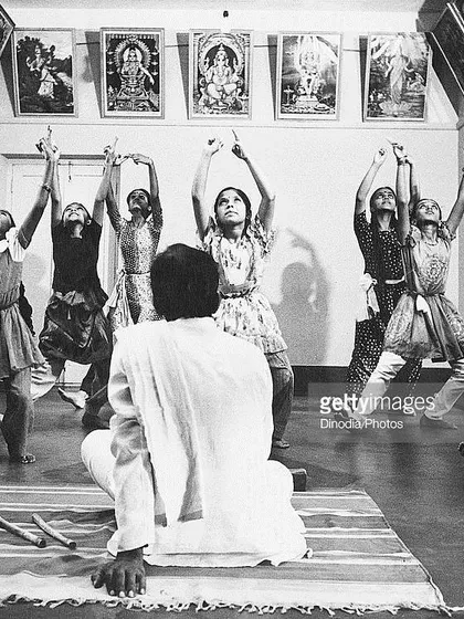 This photograph from 1976 is a sweet memory and a surprise discovery. It shows me as a young girl in a dance class with my Guru, Kaushik sir. My journey in the traditional arts has been a long and blessed one, starting from a very young age.