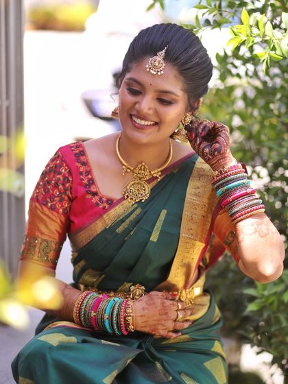 Himabindu - Bridal Makeup Classic South Indian Muhurtham Looks photo 53