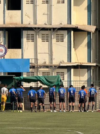 The team lines up before their first victory in the First Division.