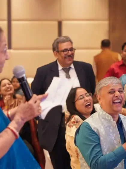 A grandmother's speech brings laughter to the whole family. Capturing the joy and reactions of loved ones is a huge part of my storytelling.