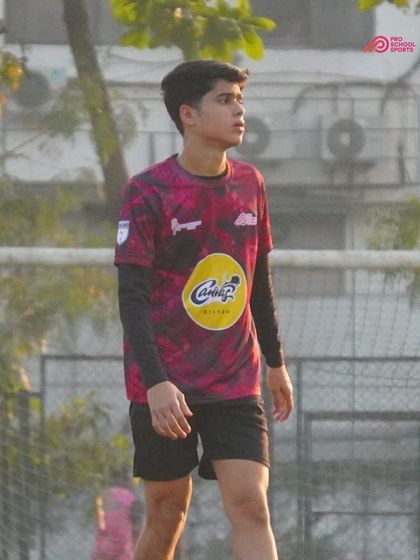 A moment of focus from one of our players during a competitive match.