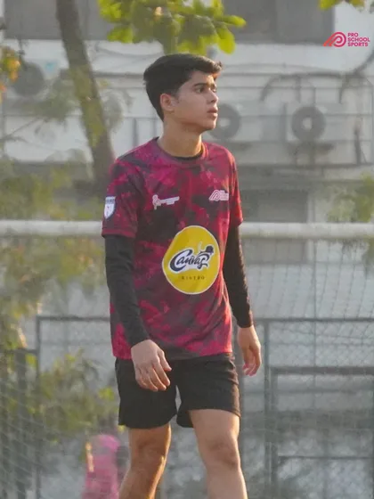 A moment of focus from one of our players during a competitive match.