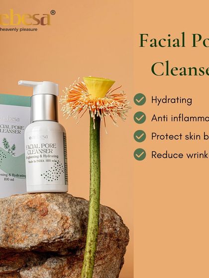 My Facial Pore Cleanser is designed to be both effective and gentle. It's hydrating, anti-inflammatory, and helps protect the skin's natural barrier while reducing the appearance of wrinkles.
