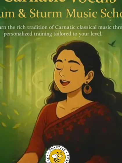 Discover the beauty of tradition with our Carnatic Vocals classes. We offer personalized training for all levels, helping you connect with the rich heritage of Carnatic classical music in a soulful way.