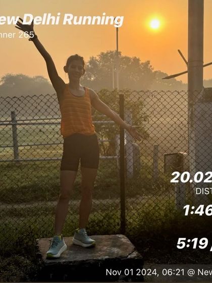 A beautiful sunrise run. This 20km run was part of a solid training block, showing the beauty and peace that can be found in the grind.