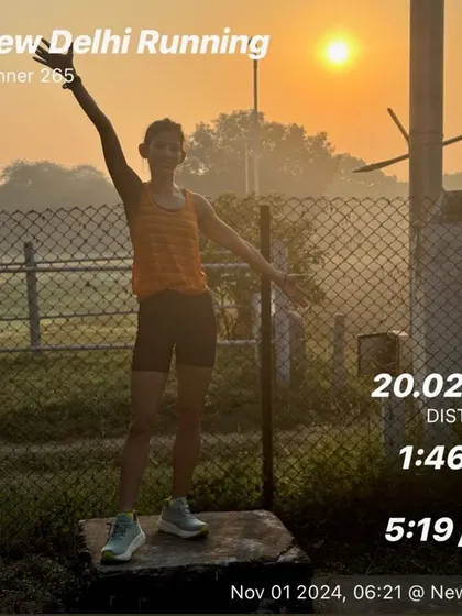 A beautiful sunrise run. This 20km run was part of a solid training block, showing the beauty and peace that can be found in the grind.