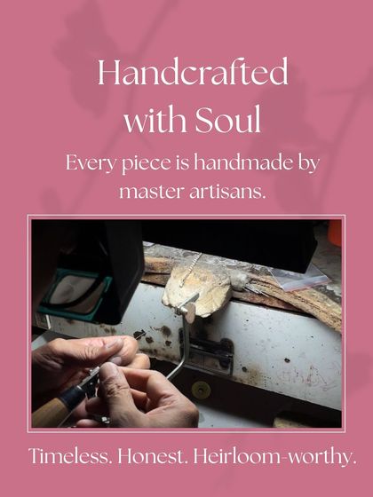 Handcrafted with Soul. Every single piece is handmade by master artisans, ensuring it is timeless, honest, and truly heirloom-worthy.