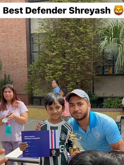 Shreyash, awarded Best Defender for his solid performance at the back.