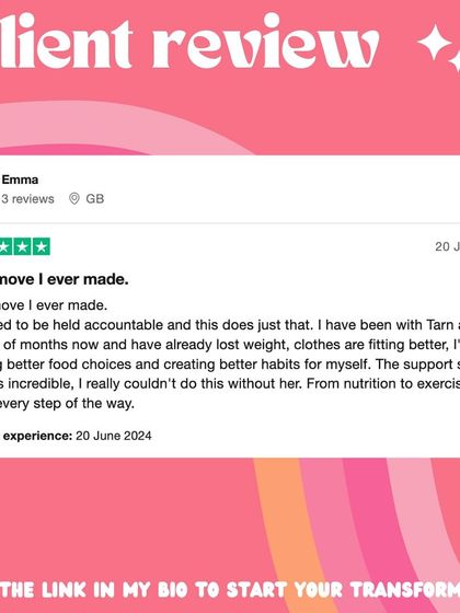 A 5-star review from Emma: "Best move I ever made. I needed to be held accountable and this does just that."