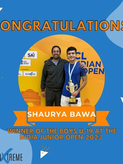 Congratulations to our student Shaurya Bawa, the winner of the Boys U-19 category at the Indian Junior Open 2023. A true beast on the court.