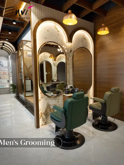 Welcome to the men's grooming section. I designed this space to be your personal corner for relaxation and focus. Here, you can unwind in a premium barber chair while I take care of the details, ensuring a sharp, clean look every time.