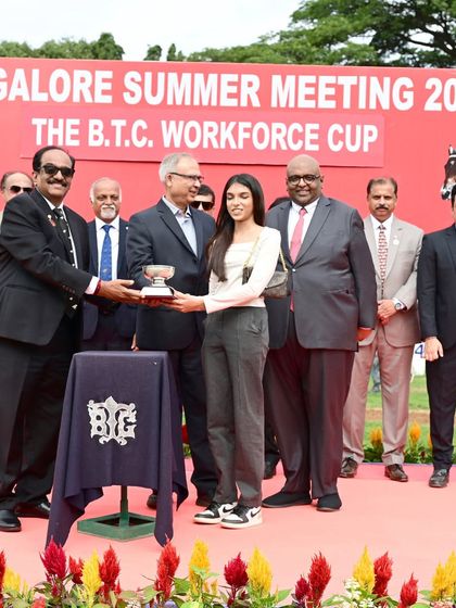 The B.T.C. Workforce Cup, celebrating the dedicated staff of the Bangalore Turf Club.