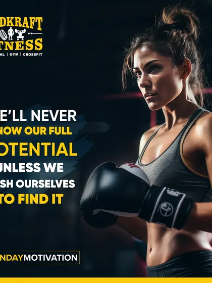 We'll never know our full potential unless we push ourselves to find it. Step out of your comfort zone and see what you're capable of.