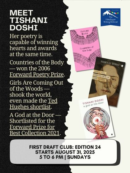 Tishani Doshi's poetry has won hearts and prestigious awards. Her collections like 'Countries of the Body' and 'Girls Are Coming Out of the Woods' have been recognized by the Forward Poetry Prize and Ted Hughes Award.