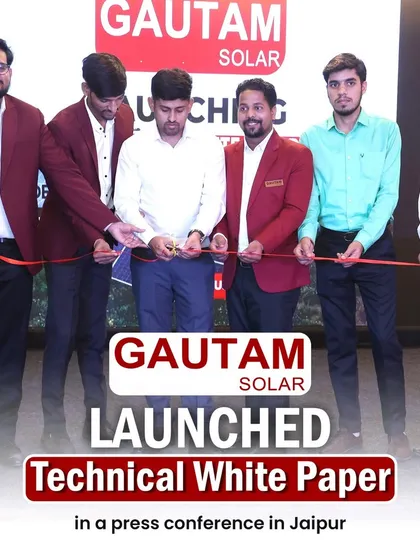 The official launch of our technical white paper in Jaipur. This document provides crucial insights for developers on maximizing solar power plant efficiency.