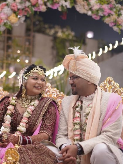 A shared glance between the couple during their wedding ceremony. These are the fleeting, precious moments that I preserve forever.