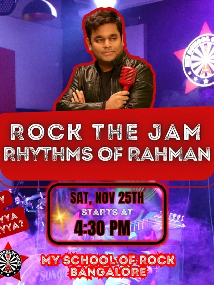 Our "Rhythms of Rahman" jam was a tribute to the maestro A.R. Rahman. It was a night of celebrating his timeless music with the whole community.