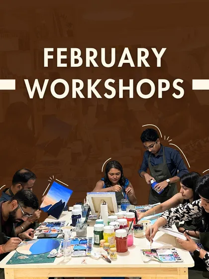 Our February workshops are live. From paper crafts to clay and canvas painting, we've curated a range of activities for the month of love.