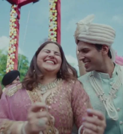 Capturing the joy of an Indian wedding for a Blinkit and Havells film. I styled the bride and groom in beautiful, contemporary ethnic wear, focusing on a pastel color palette and intricate details to create a celebratory and authentic atmosphere.