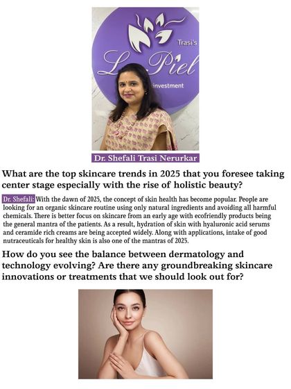 Here, I share my predictions for top skincare trends, focusing on holistic beauty, organic ingredients, and the evolving balance between dermatology and technology.