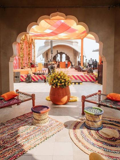 Vibrant Haldi & Mehendi Functions photo 4