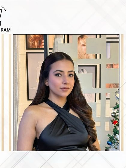 A closer portrait of the date night look, focusing on the flawless skin finish and subtly defined eyes, suitable for any evening occasion.